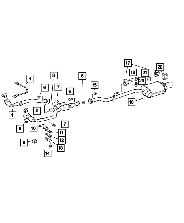 5099817AA - Exhaust: Oxygen Sensor, Left for Mopar Image image