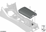 51166996365 - : Armrest, Center Console, Leather for BMW Image
