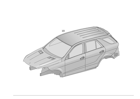 Body-in-White for 2015 Mercedes-Benz ML250 #0