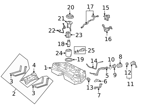Emission Components for 2009 Lexus GS450h #1