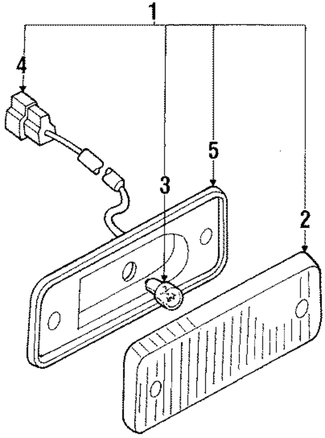 GE6051130A - : Side Marker Lamp for Mazda Image