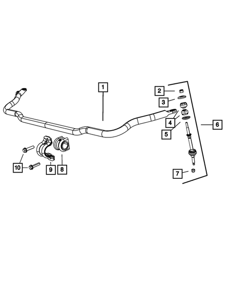 Front Stabilizer Bar for 2012 Ram 1500 #0