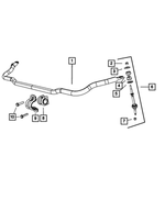 55398936AG - Front Suspension: Front Stabilizer Bar for Ram: 1500 Image