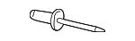 N90437601 - Body: Retainer Rivet for Audi: A3, A3 Quattro, A4, A4 Quattro, S4 Image