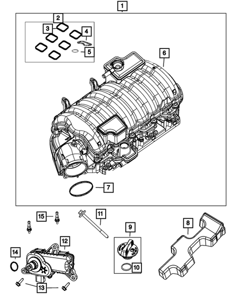 Manifolds and Vacuum Fittings for 2019 Dodge Durango #1