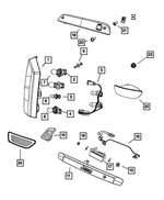 5272927AB - : Tail Stop Turn Sidemarker Lamp, Left for Mopar Image