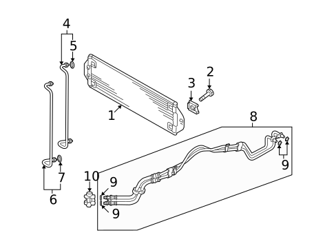 Trans Oil Cooler for 2009 Audi Q7 #0