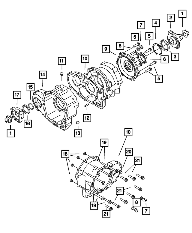 6104697AA - Transfer Case Model MS140: Bolt for Mopar Image