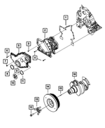 5017753AA - Engine 6.7L Cummins (Diesel): Round Head Bolt, Mounting for Dodge: Ram 2500, Ram 3500 | Ram: 2500, 3500 Image