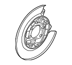 4800A032 - Brakes: Backing Plate for Mitsubishi Image