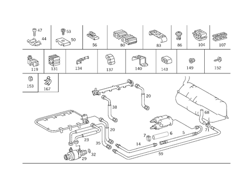 Fuel Lines for 1985 Mercedes-Benz 300SD #0