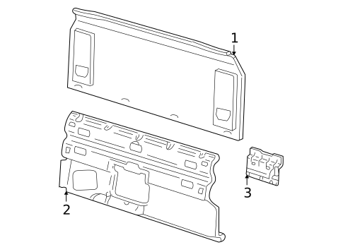 Back Panel for 2003 Ford Explorer Sport Trac #0
