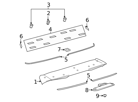Rear Spoiler for 2007 Lexus RX350 #0