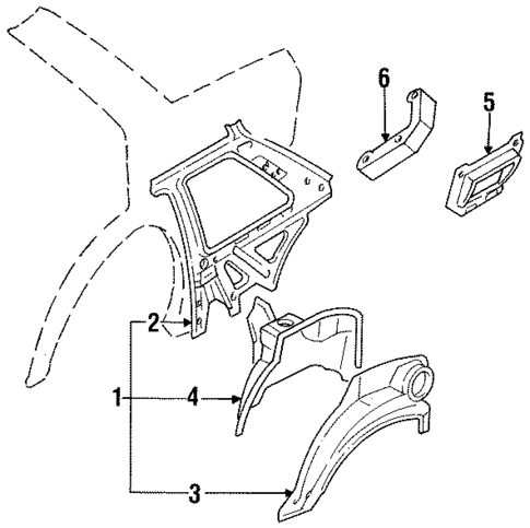 Inner Structure & Rails for 1989 Nissan Sentra #3