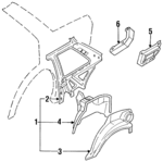 7680761A00 - : Vent Duct Seal for Nissan Image