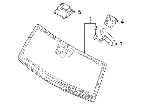 Glass - Windshield for 2025 Ford Bronco #0