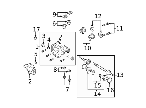 Axle Housing for 2009 Mercury Mountaineer #0