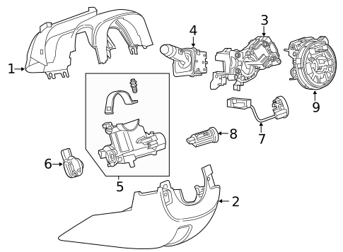 Switches, Solenoids & Actuators for 2022 GMC Sierra 1500 Limited #0
