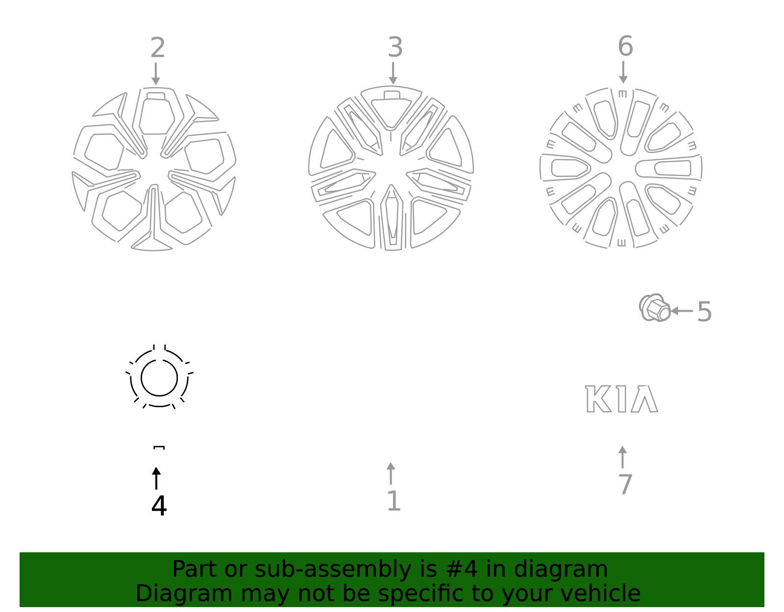 Road Ready Wheels Compact Spare Rim For 2014-2024 Kia Forte – 15x4 Inch Steel Donut