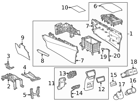 Center Console for 2025 Lexus NX250 #2