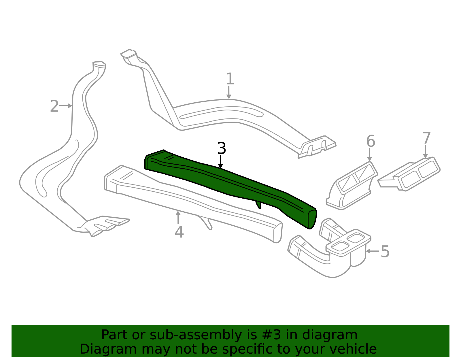Air Duct - Dash Ventilation Restored 7P0-819-802 | AutoNation Parts