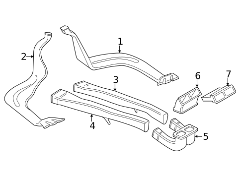 Ducts for 2017 Volkswagen Touareg #1