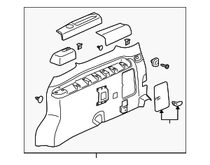 15915889 - Body: Side Trim Panel for GM Image