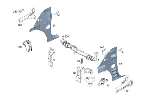 Front Stiffening and Radiator Support for 2009 Smart Fortwo #0