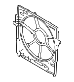 17427612454 - Cooling System: Shroud for BMW: 530i, 540i, 550i, 550i GT, 550i GT xDrive, 550i xDrive, 650i, 650i Gran Coupe, 650i xDrive, 650i xDrive Gran Coupe, 750i, 750i xDrive, 750Li, 750Li xDrive Image