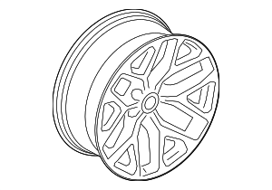 2017-2020 GMC 22x9-Inch Aluminum Wheel 23217243 | OEM Parts Online