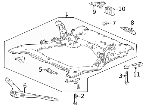 Suspension Mounting for 2024 Acura TLX #0