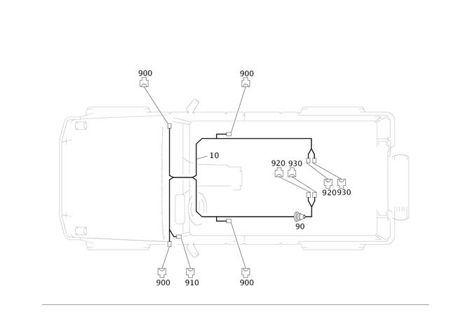 4638203613 - Electrical System: Wiring Harness for Mercedes-Benz: G55 AMG, G550 Image image