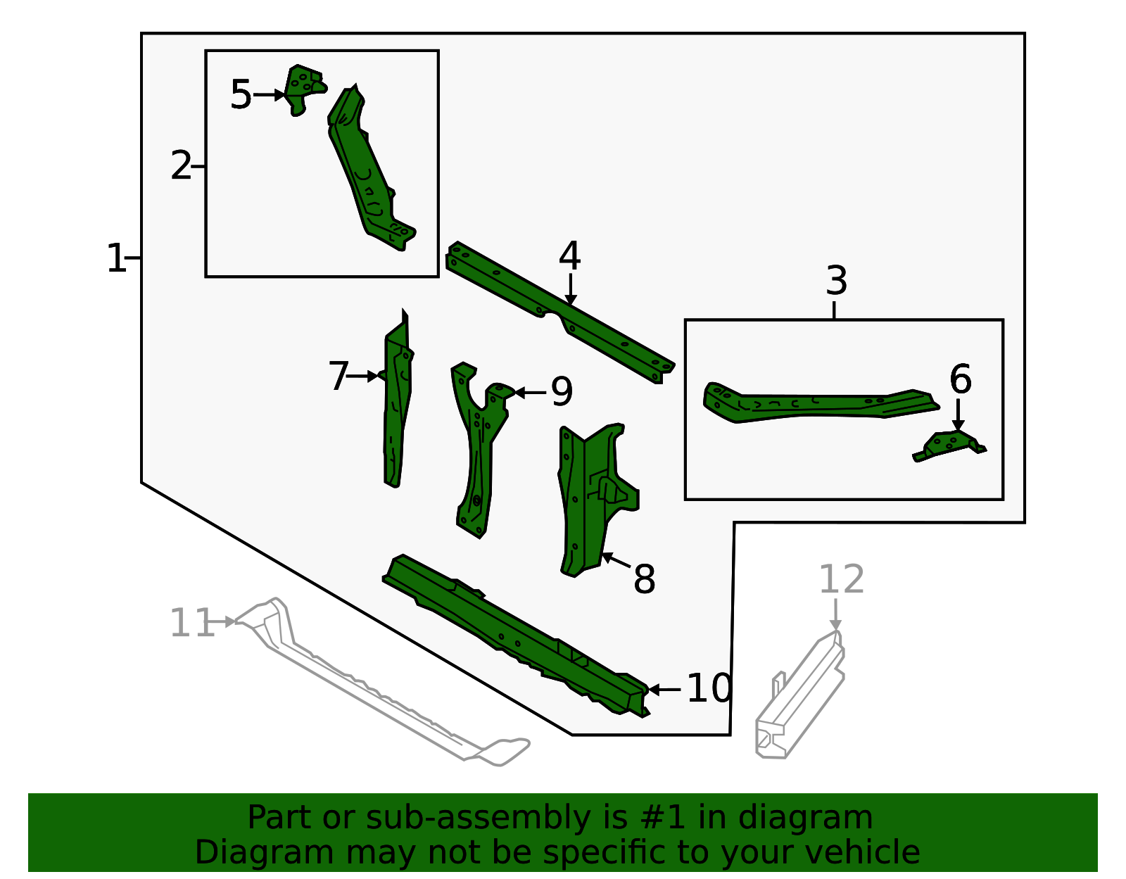 2015-2021 Subaru Radiator Support 53029FJ0939P | Subaru Online Parts