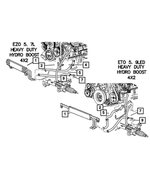 55366763AA - Steering: Power Steering Return Hose for Mopar Image