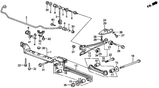 Rear Lower Arm (89-90) for 1990 Acura Legend #0