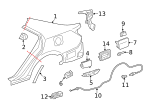 7736002020 - Body: Fuel Door Spring for Toyota Image