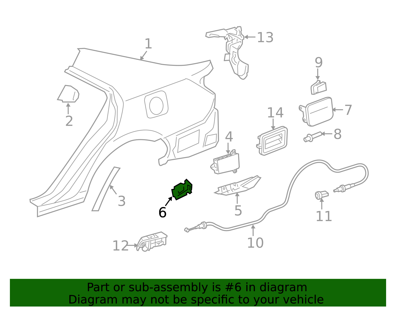 65565 2012-2014 Toyota Camry Blind Spot Detection System Warning Sensor ...