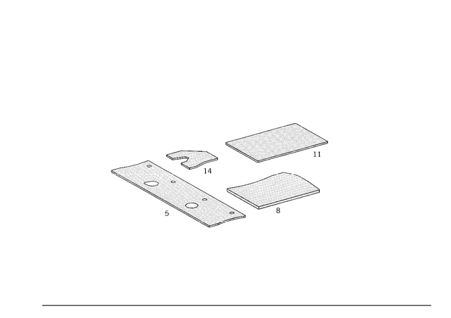 1296820041 - Panelling: Damping for Mercedes-Benz: 300SL, 500SL, 600SL, SL320 Image image