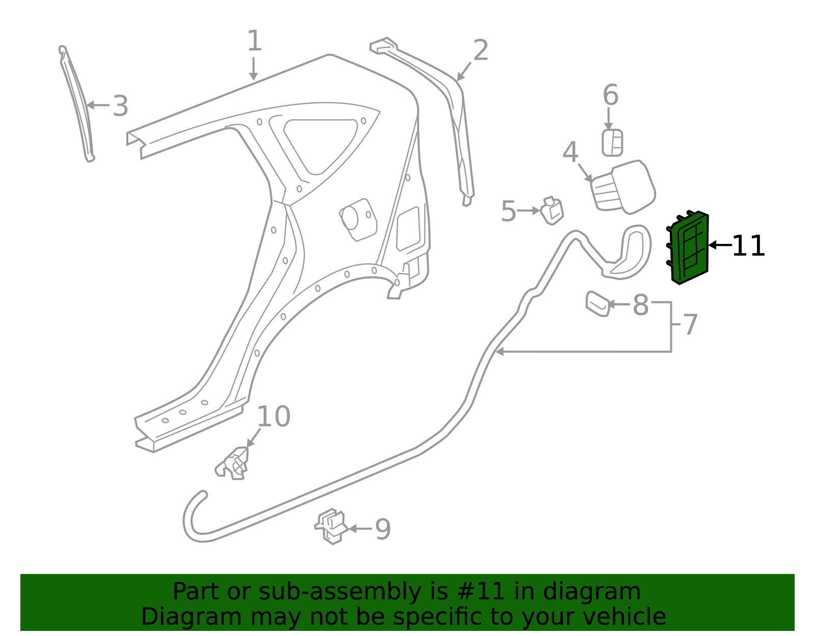 75450-T0A-000 - Quarter Panel Vent 2012-2016 Honda CR-V | Honda Parts ...
