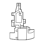 95812B8500 - Body: Blind Spot Radar Bracket for Hyundai Image