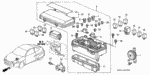 38216SM4003 - Electrical/Exhaust/Heater/Fuel: FUSE, BLOCK (80A) for Honda Image