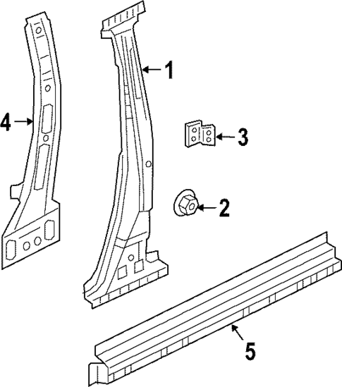 Center Pillar & Rocker for 2025 INFINITI QX55 #0