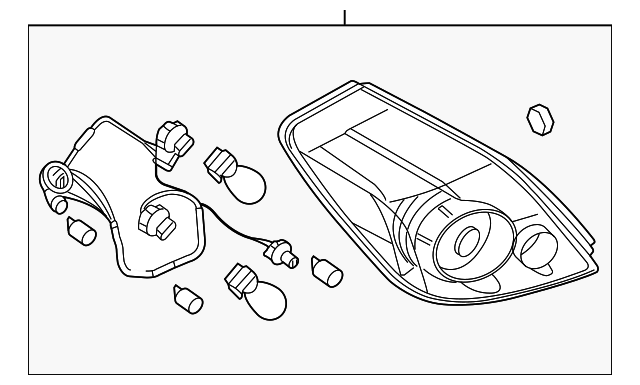 26555-ZX00B - Combo Lamp Assembly 2010-2012 Nissan Altima