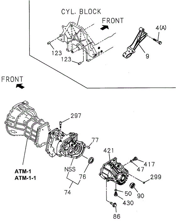AT Transmission Assembly - Case for 1997 Acura SLX #0