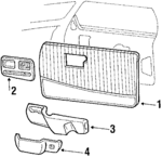 20678084 - Body: Door Trim Panel for Pontiac: Bonneville Image