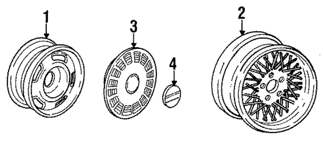 1129031 - Suspension: Wheel Cover for Volvo: 240, 244, 245 Image