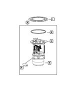 68437981AA - Fuel and Accelerator Pedal: Fuel Pump/level Unit Module for Mopar Image