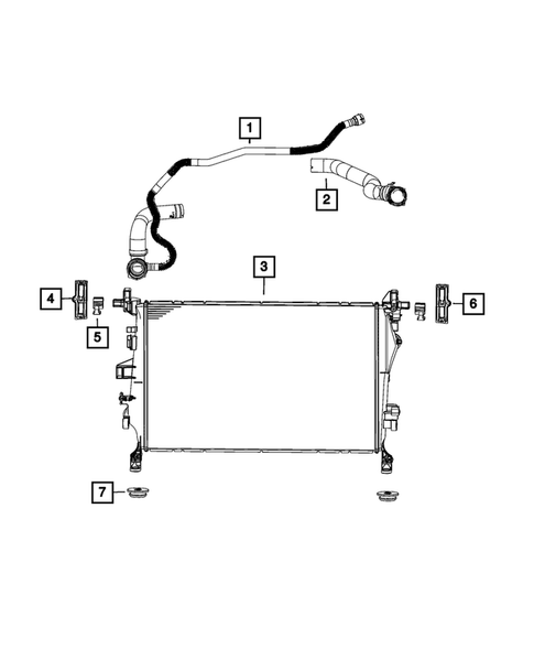 Radiator and Related Parts; Charge Air Cooler for 2022 Jeep Renegade #7