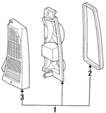 E6DZ13404C - Electrical: Tail Lamp Assembly for Ford: Taurus | Mercury: Sable Image