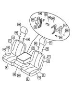 5093780AB - Interior Trim: Front Seat Cushion Pad for Dodge: Ram 1500, Ram 2500, Ram 3500 Image